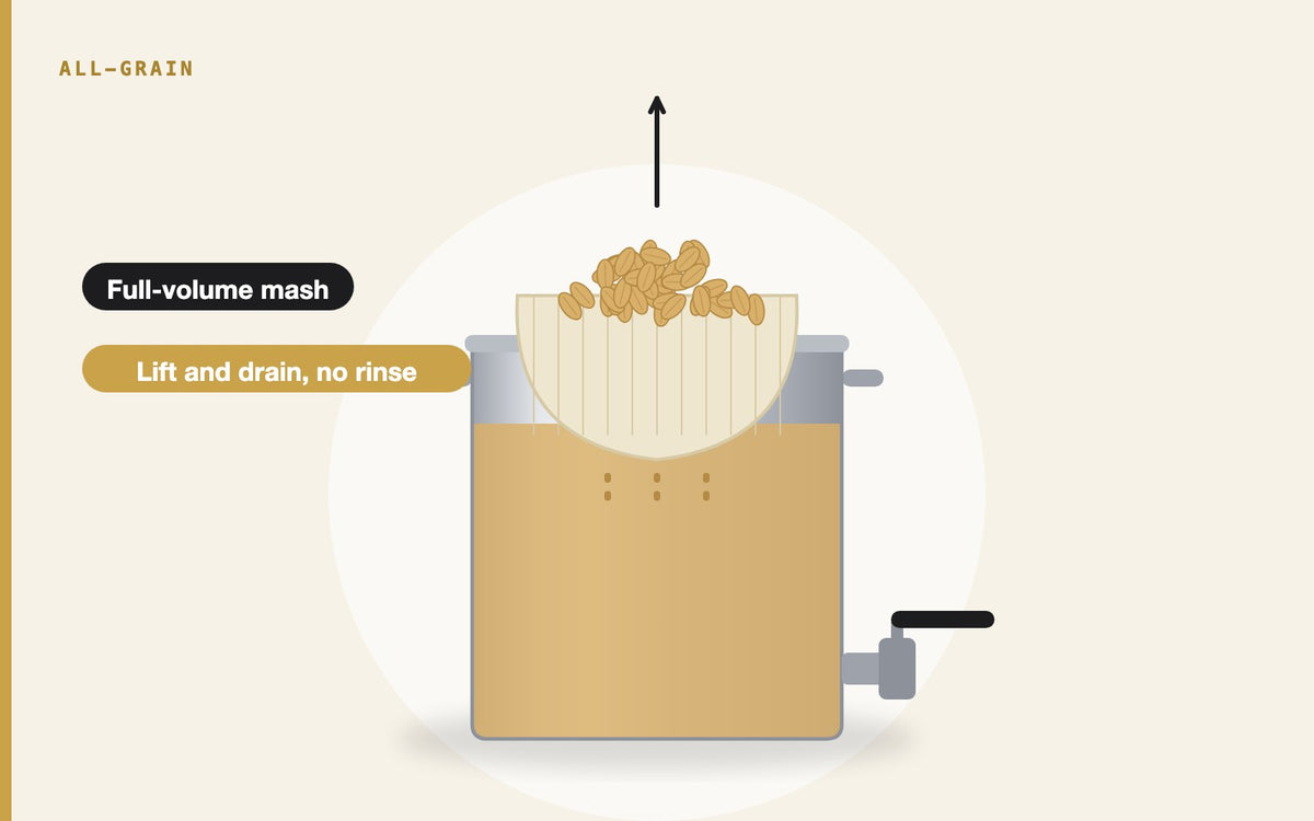 Illustration: Revolutionizing Home Brewing: The Simplified Art of No Sparge Brewing