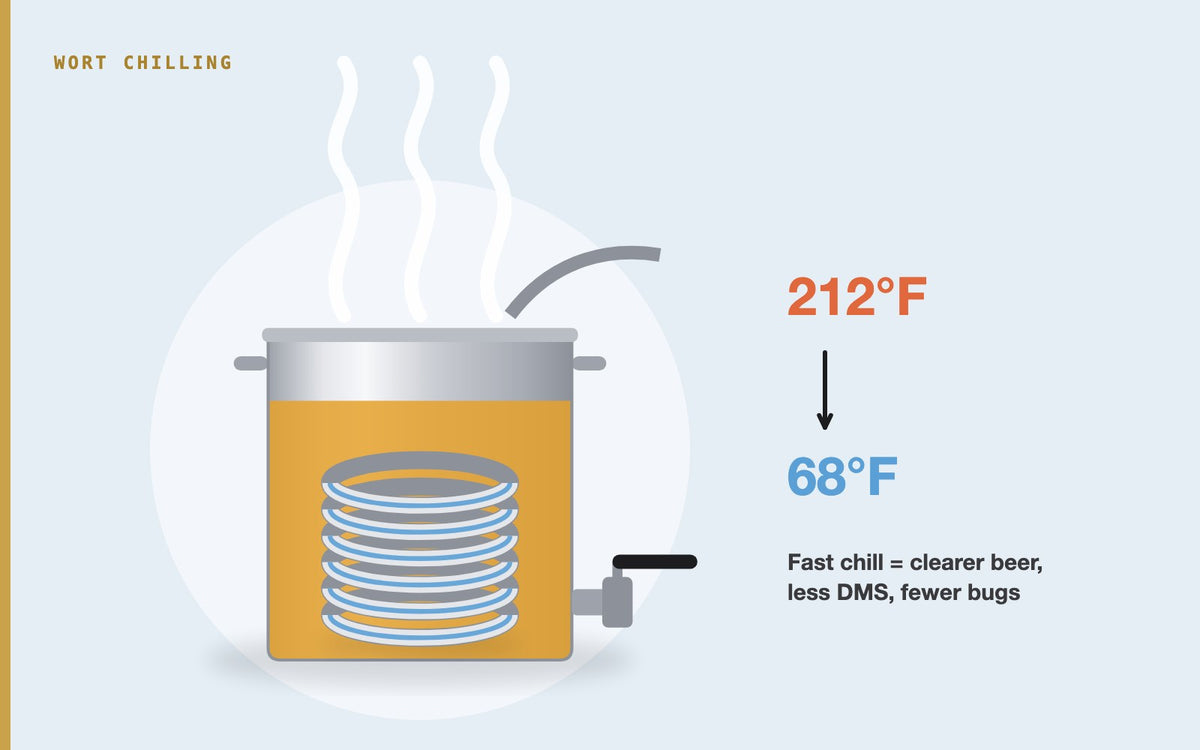 Illustration: The Importance of Quickly Chilling Your Wort