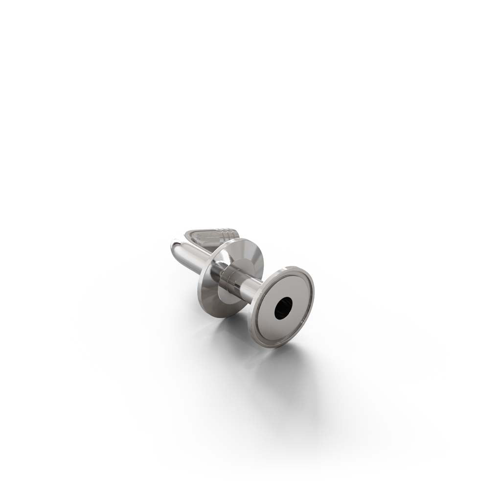 1.5" Double Tri-Clamp X 5/8" 90º Barb Fitting – view 2