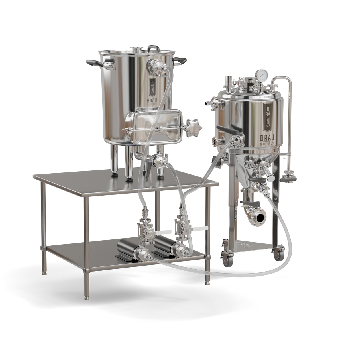 BräuPro Homebrewing - Two-Vessel Electric Brewing & Fermentation System