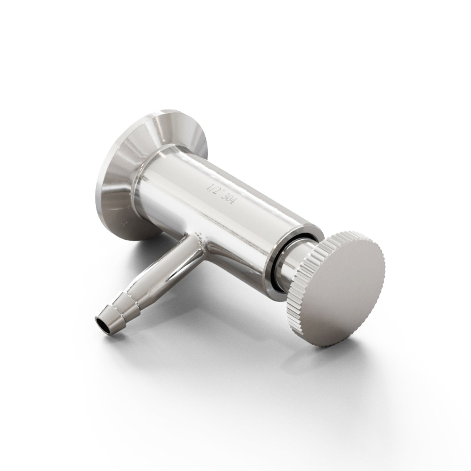 1.5" Tri-Clamp Sample Valve with 1/2" Hose Barb