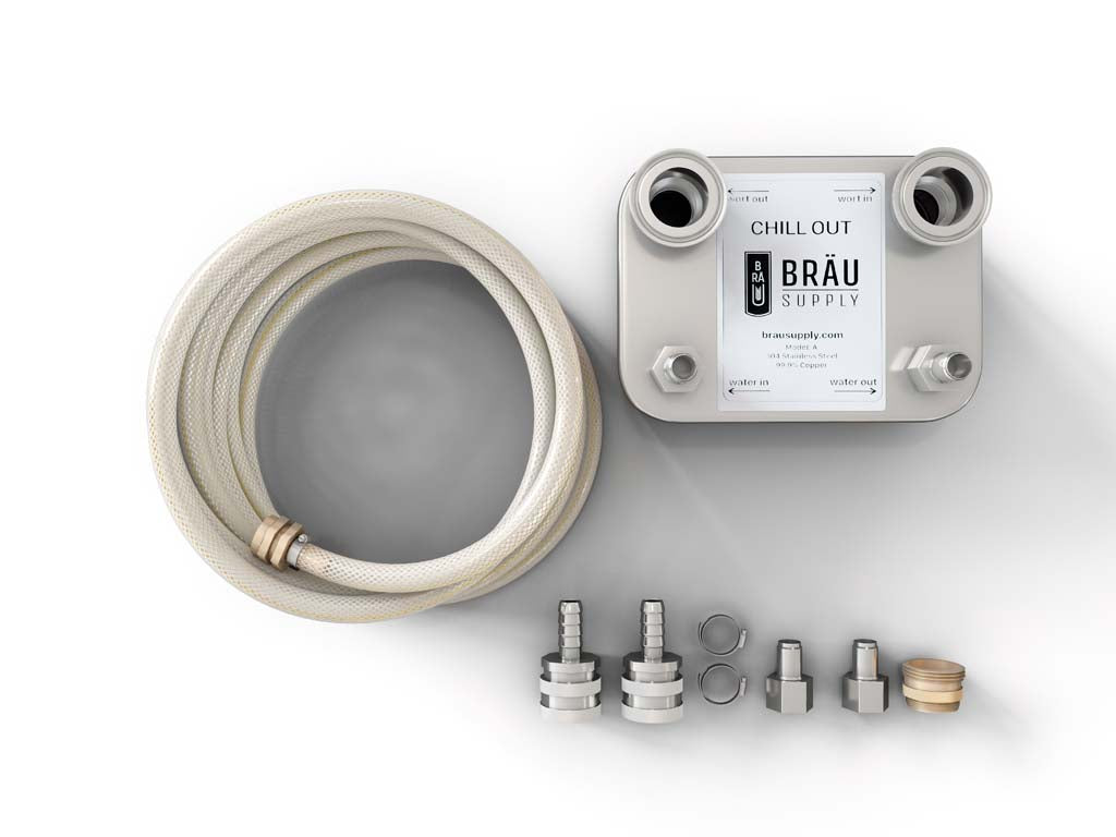 Brau Supply plate chiller kit top view 